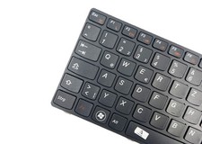 Schwarz - DE Tastatur mit schwarz Rahm komp. mit Lenovo Essential G570