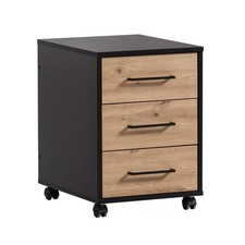 Rollcontainer - schwarz matt -