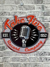 Blechschild Take Five Records