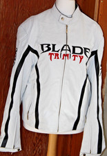 Herren BLADE TRINITY Lederjacke Lamm-Nappa weiß XL gebraucht