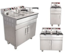 Friteuse Fritteuse Fettbackgerät Standfriteuse Standfritteuse Gastro Beeketal