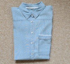 Damenbluse Esprit Größe: M, Blau-gestreift, gebraucht 