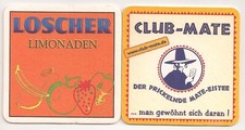 Loscher / Club-Mate - Bierdeckel "Loscher Limonaden"