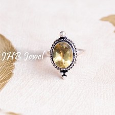 Citrin Topas Edelstein 925