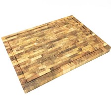 Schneidebrett aus Stirnholz-Metzgerblock [3,8 cm dick]. Hergestellt aus