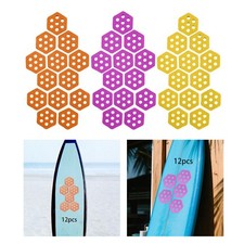 12x Hexagon Surfbrett Traktion Pads für Kiteboards Wasser Sport Skimboards