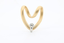 Gold Platin Anhänger mit