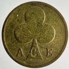 Alte Retro London Cafe Ace Spiel Medaille Münze | feine Sammlerqualität