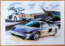 original Mercedes Plakat Poster "Mercedes-Benz C 112 " Sportwagen Werbeplakat