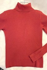 edy by ESPRIT Rollkragenpulli, Rippstrick, Gr. S, brick - ziegelrot