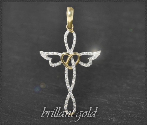 Kreuz diamant anhänger mit - kreuz,