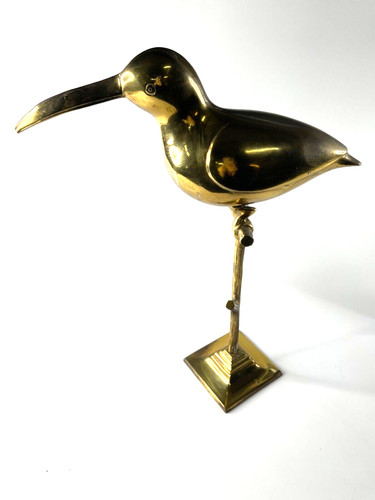 Figur vogel 44 cm messing - 44,