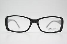 Vintage Brille Versace 3131 Schwarz Braun Gold Silber Eckig Brillengestell