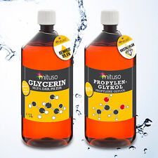 Glycerin + Propylenglykol à 1L 99,9% rein Pharmaqualität Lebensmittelqualität