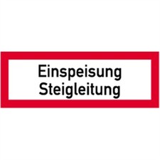 Schild Einspeisung