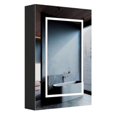 Spiegelschrank Bad mit LED Beleuchtung Bad Zimmer Spiegel Schrank Wandschrank