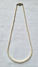 Akoyaperlenkette verlaufend mit Verschluss 585 Gold