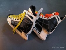 CCM Schlittschuhe Größe 34 Eishockey Kinder Jugend schwarz weiß