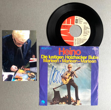 HEINO In-person signed  Single 7"-Cover Vinyl  Autogramm + Foto