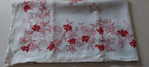 Vintage tischdecke 160 175 - tischdecke, x