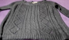 Da.Wunderschöner marken Strick Pullover Blau GR:36-40 One Size Acryl⚠️s.Maß!Neuw