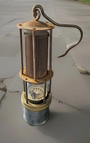 Alte originale grubenlampe - originale,