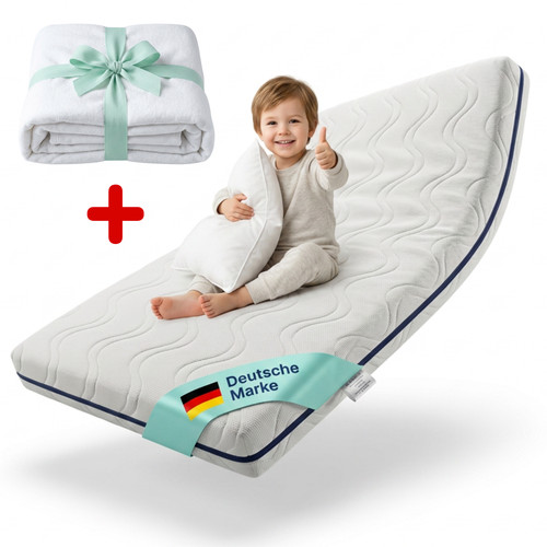 Babymatratze 90x200 10cm mit - babymatratze,