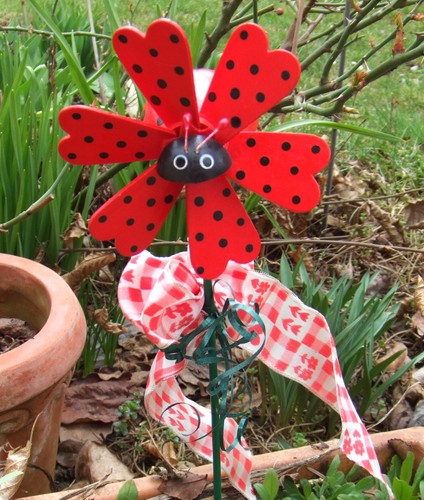Gartenstecker marienkäfer - x,