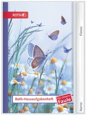 ROTH Hausaufgabenheft Teens für clevere Faule "Calm Butterfly" DIN A5