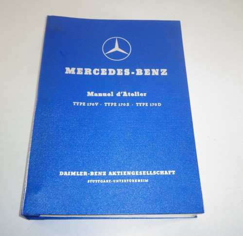 Manuel atelier mercedes - d'atelier,