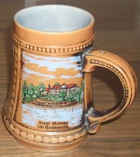 Bierkrug Bodensee, Gerz, 60er 70er Jahre, Insel Mainau, Meersburg, Lindau