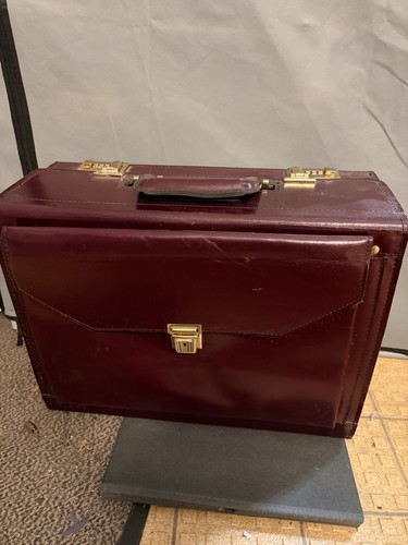 Aktenkoffer leder bordeaux - leder,