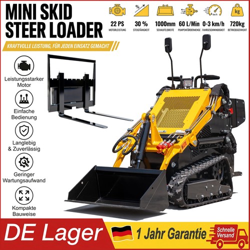 Mini kettenlader 720kg 22ps - mini,