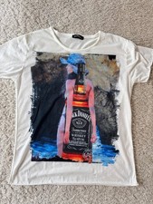 JACK DANIELS T-Shirt Herren . weiß . Whiskey . Gr. M