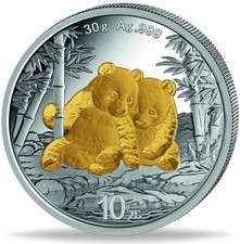 Silbermünze China Panda 2026