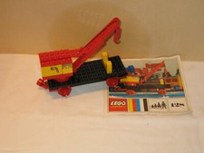 Lego 128 Eisenbahn Waggon mit Bergungskran von 1971 BA ungelocht, s. Text