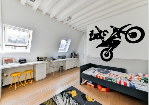 Motocross wandtattoo mx2 - -,