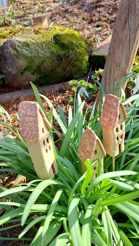 Beetstecker 3er set - beetstecker, häuschen