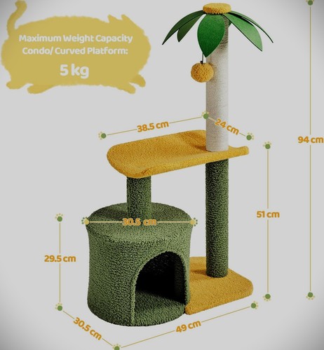 Kratzbaum kokospalme 94 cm - kokospalme,
