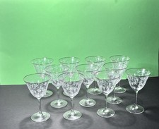 11 Weingläser  Spiegelau Rüdesheim Weinlaub Ätzdekor Goldrand