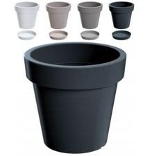 Blumentopf Blumenkübel mit Untersetzer Rund Pflanzkübel Übertopf Größen & Farben