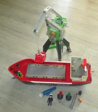 Playmobil 4470  Frachtschiff "Titan" + 4472  Hafenkran