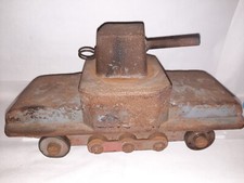 Panzer, sehr alt, Spielzeugpanzer, Metall, Militärspielzeug, WW2, Blechspielzeug