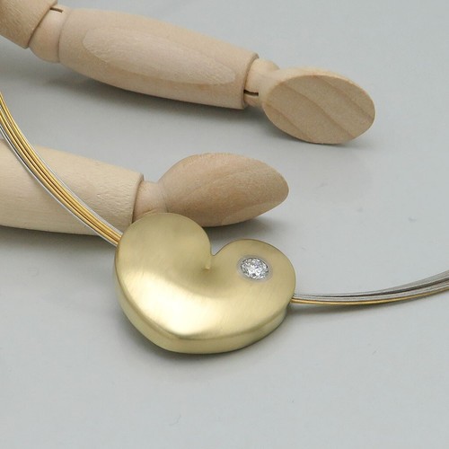 Collier hals reif gold - collier, herz