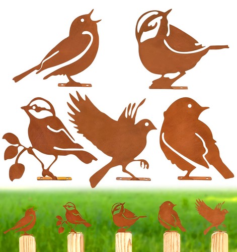 Deko vogel rost baumstecker - deko,