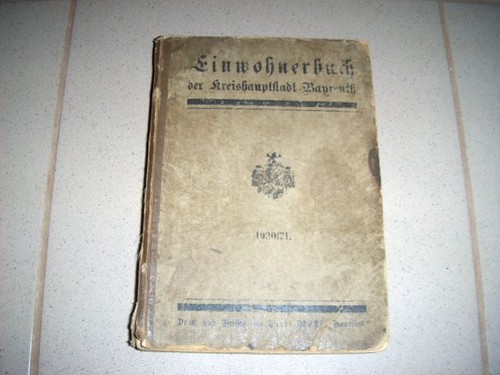Bayreuth einwohnerbuch der - bayreuth,,