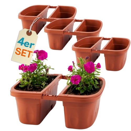 4er set blumen kasten - 4er,