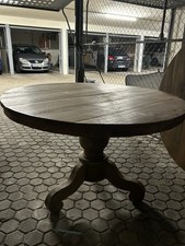 Holztisch Rund Teakholz Massiv