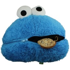 United Labels Krümelmonster mit Keks-Tasche Formkissen 40cm Gebraucht Krümelmons