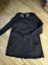 Jeanskleid Longtunika black